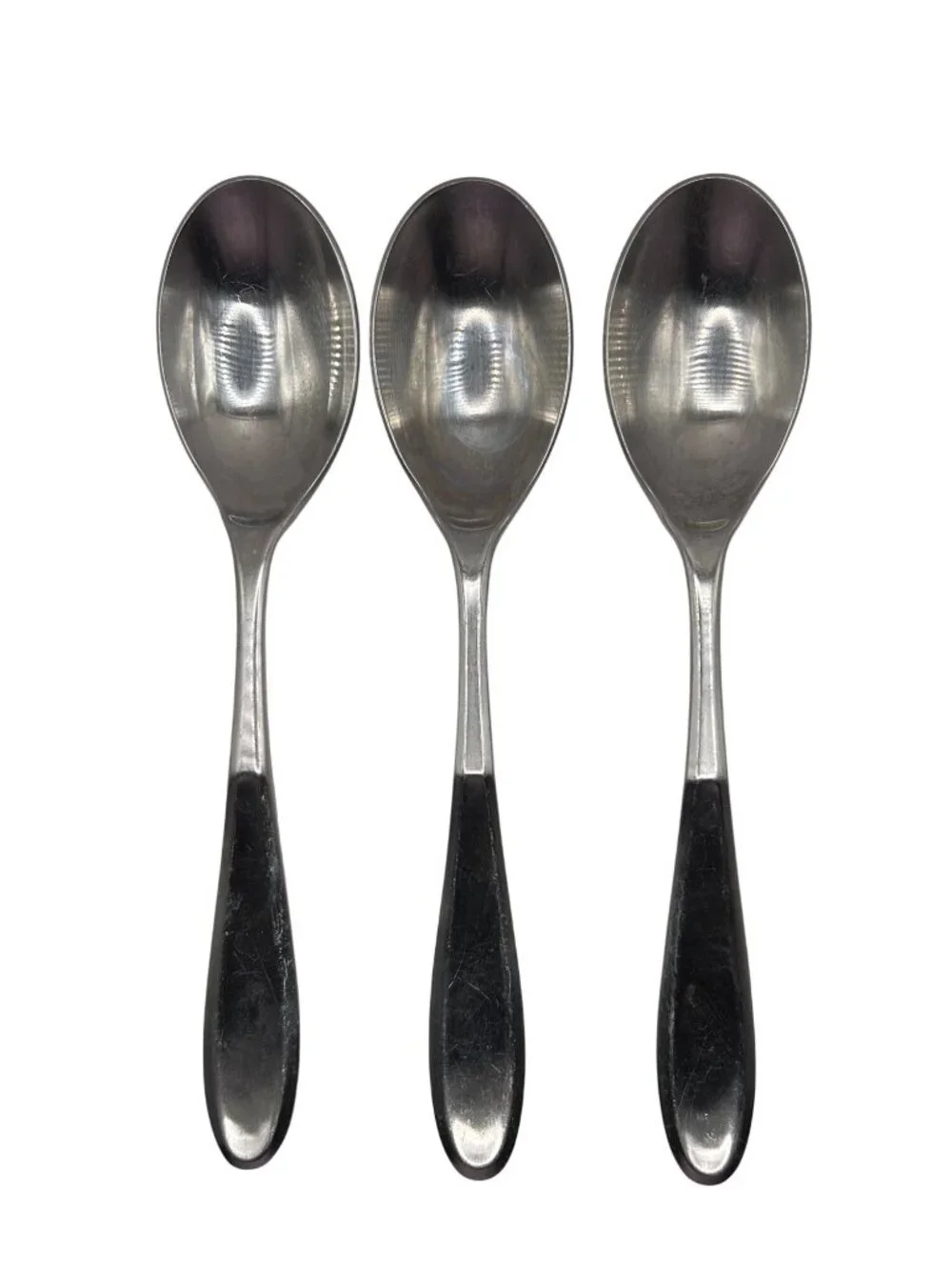 Retroneu Tivoli Contour Stainless Steel Soup Spoons Set Of 3 flatware Vintage